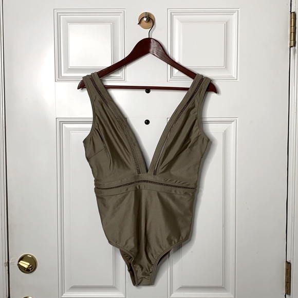 Ted Baker London Plunge One Piece Swimsuit - Picture 2 of 6